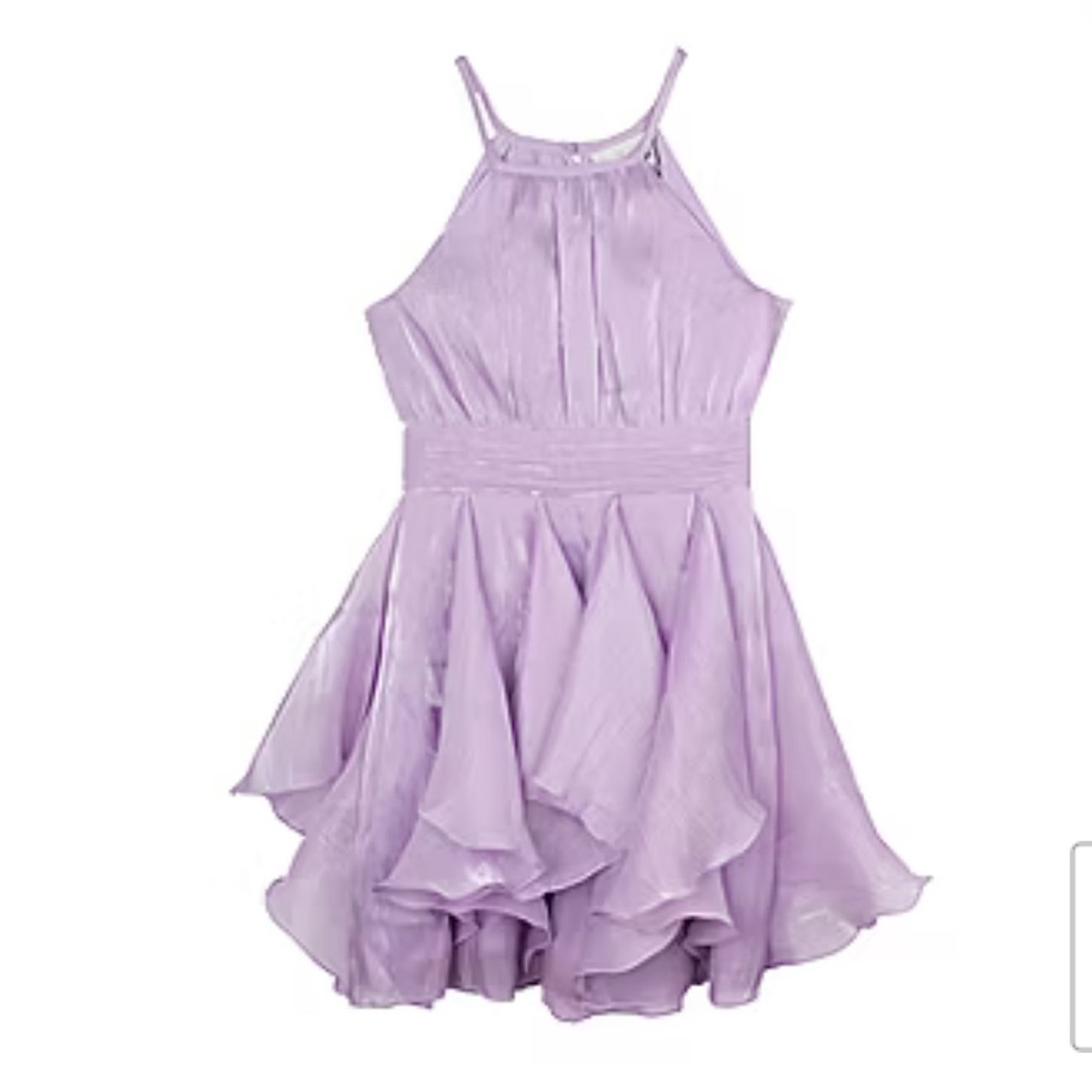 Rare Editions Sleeveless Fit + Flare Dress Big Girls Size 16 Lavender